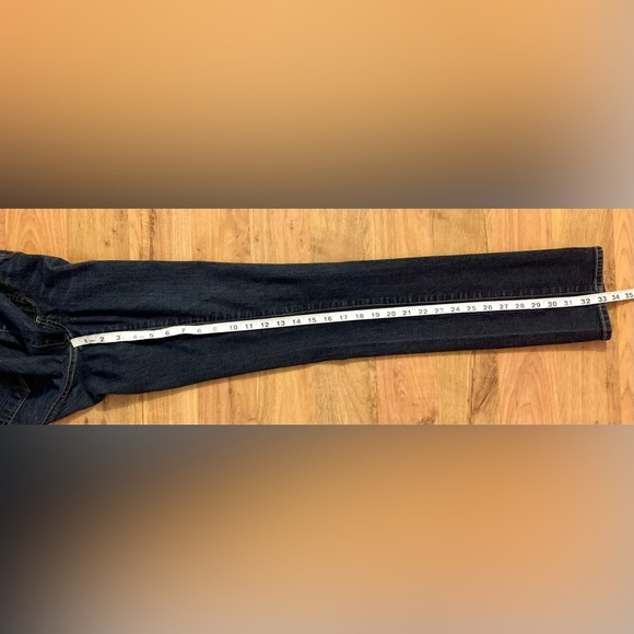 Paige Peg Straight Leg Jeans in dark wash denim size 28 - Picture 5 of 11